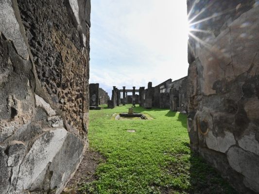 Ein Tourist wollte sich nicht mit Fotos von Pompeji begnügen
