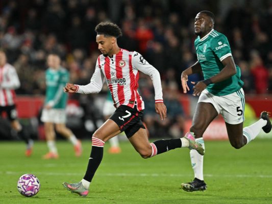 Brentford lief Liverpool davon