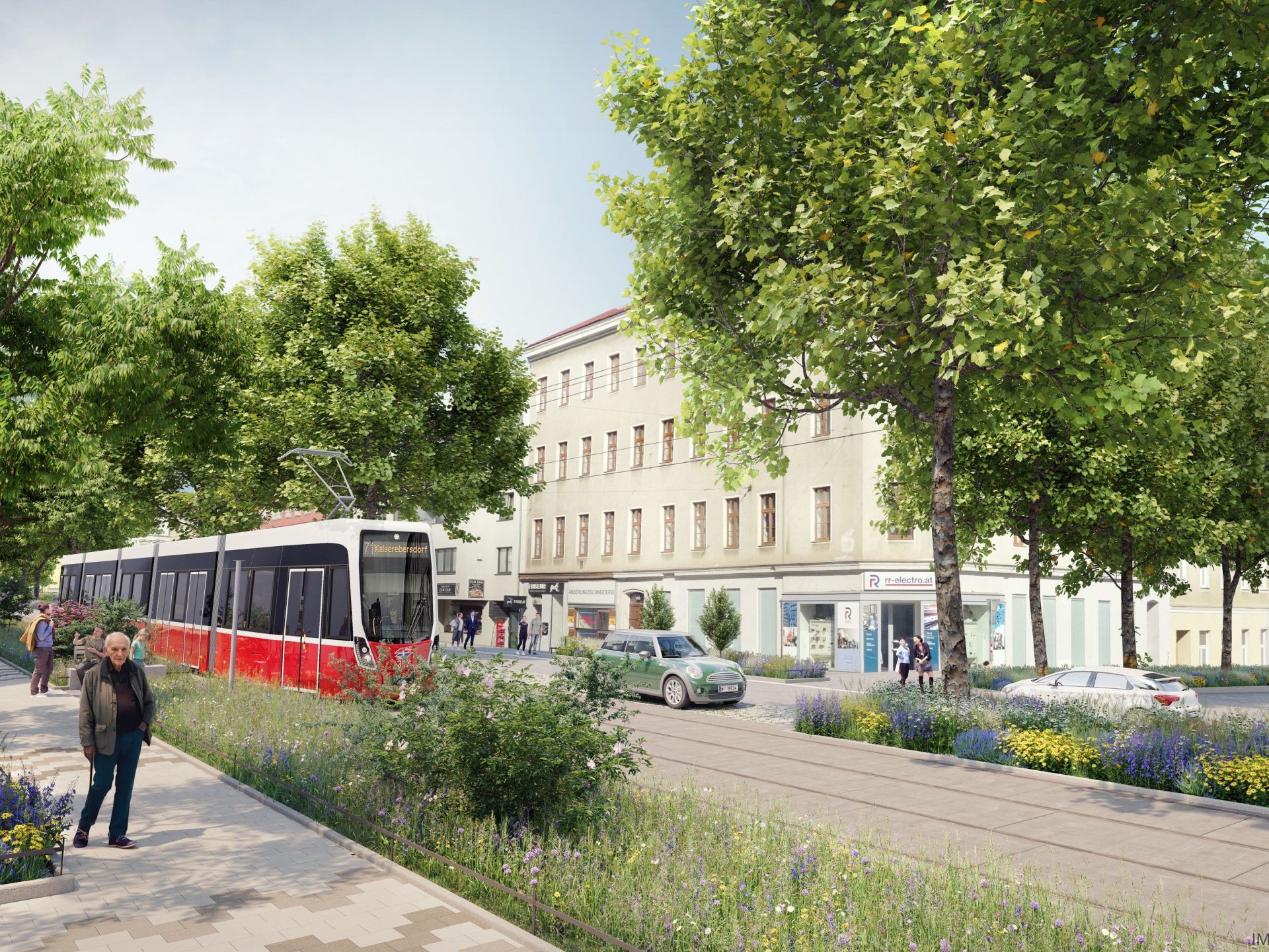 So soll der Abschnitt zwischen Litfaßstraße und Zippererstraße aussehen.