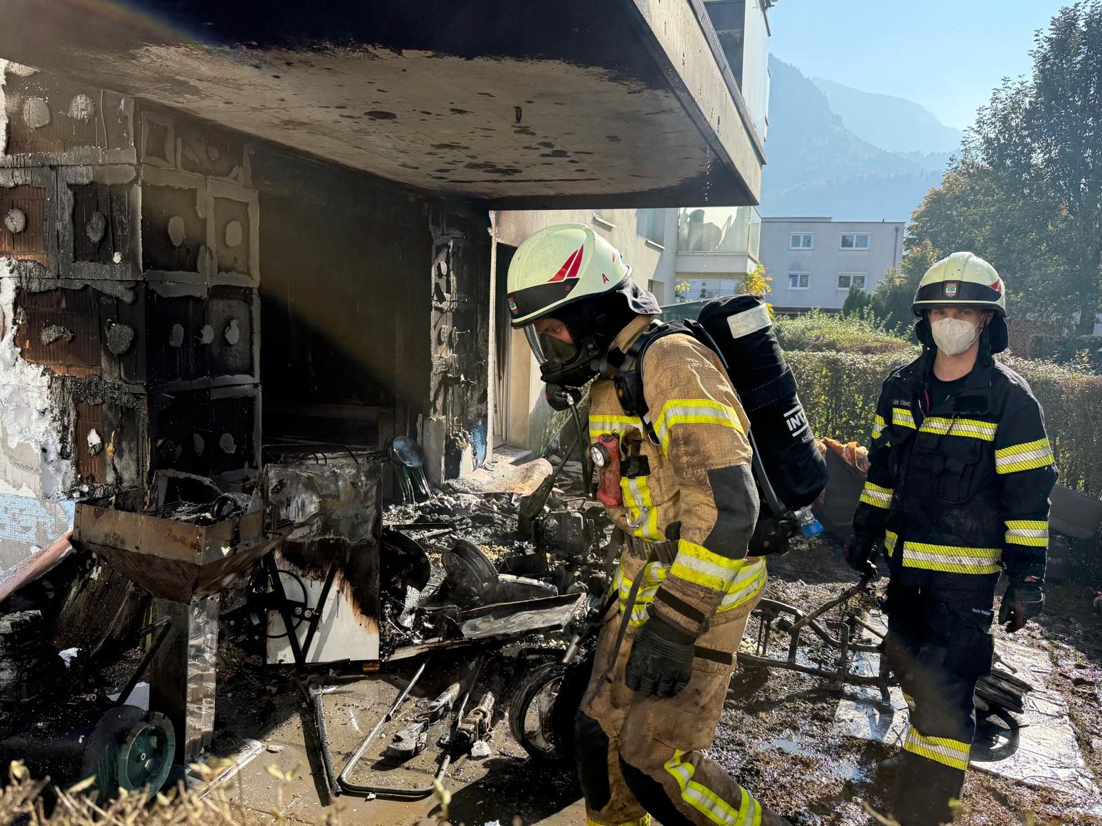 Wohnungsbrand in Dornbirn.