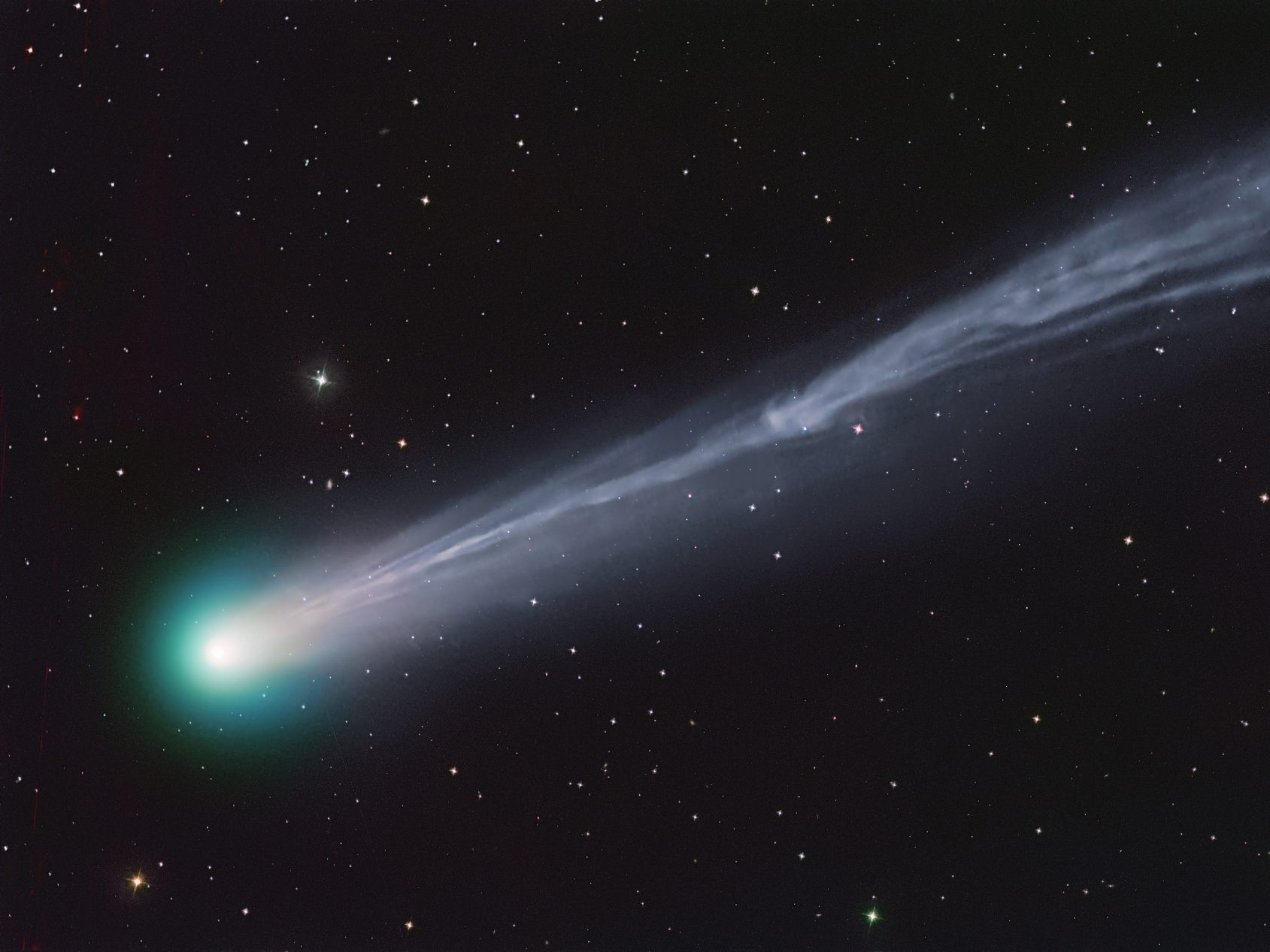 Komet "Lemmon", aufgenommen am 4.Oktober, mit dem Astrographen des Astronomischen Zentrums Martinsberg.