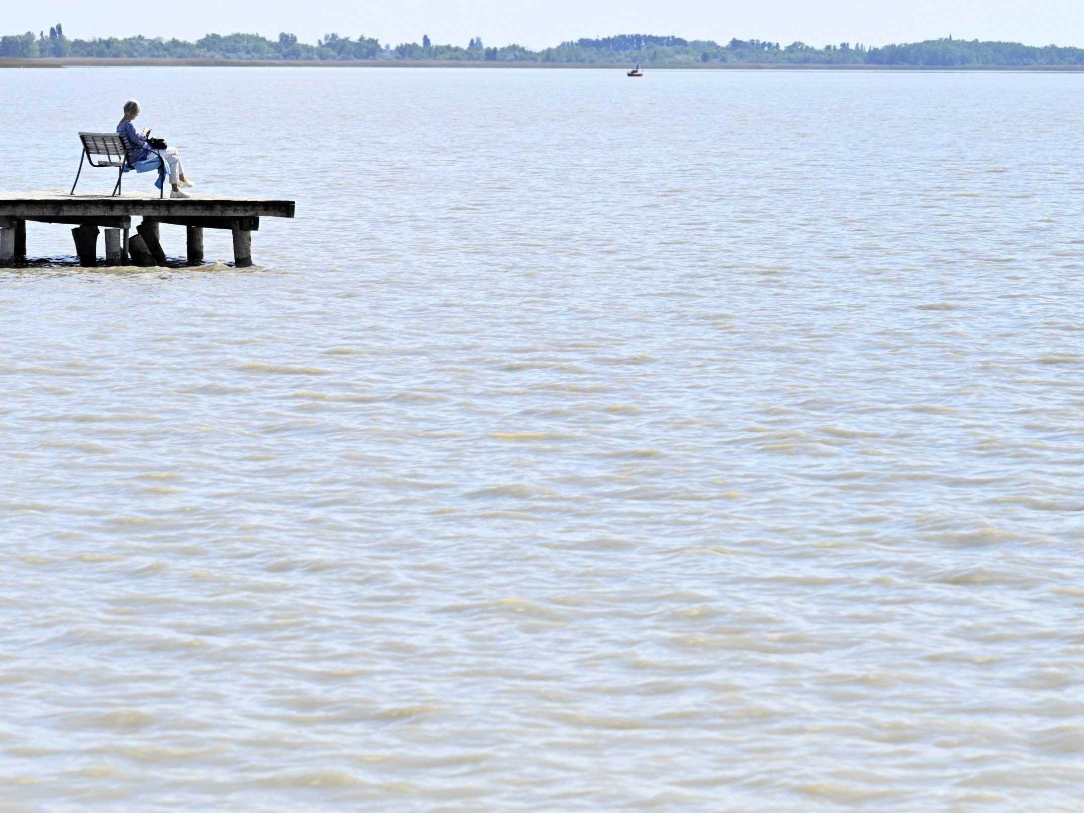 Ein Oberösterreicher geriet am Neusiedler See in Seenot.