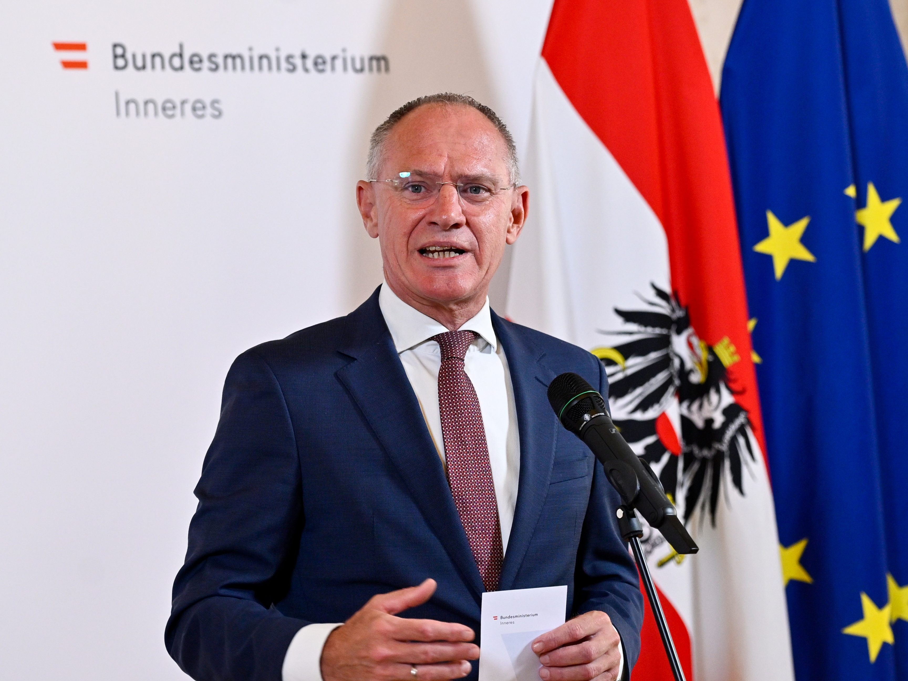 Innenminister Gerhard Karner kündigte weitere Abschiebungen an.