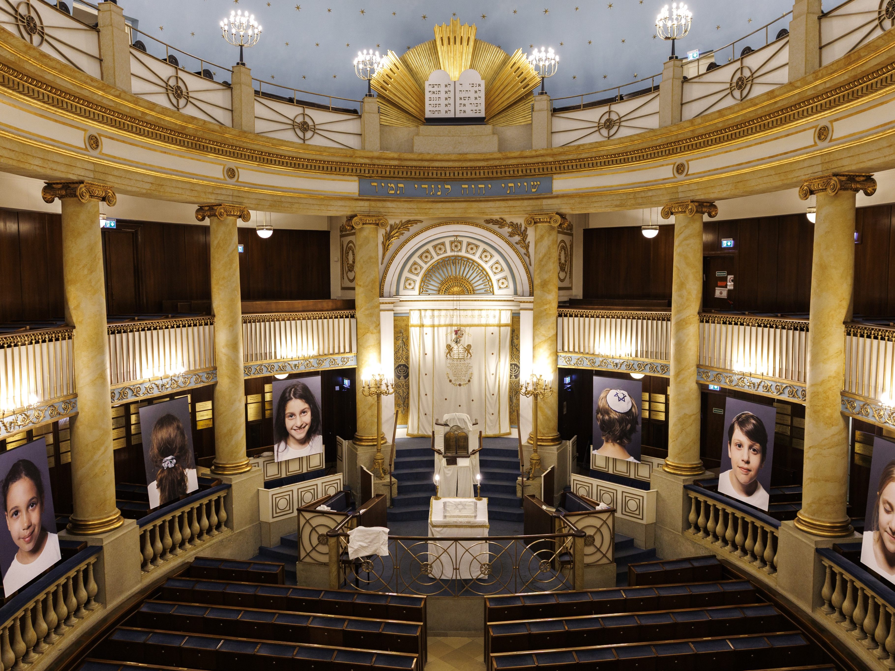 Innenansicht des Wiener Stadttempels am Freitag.