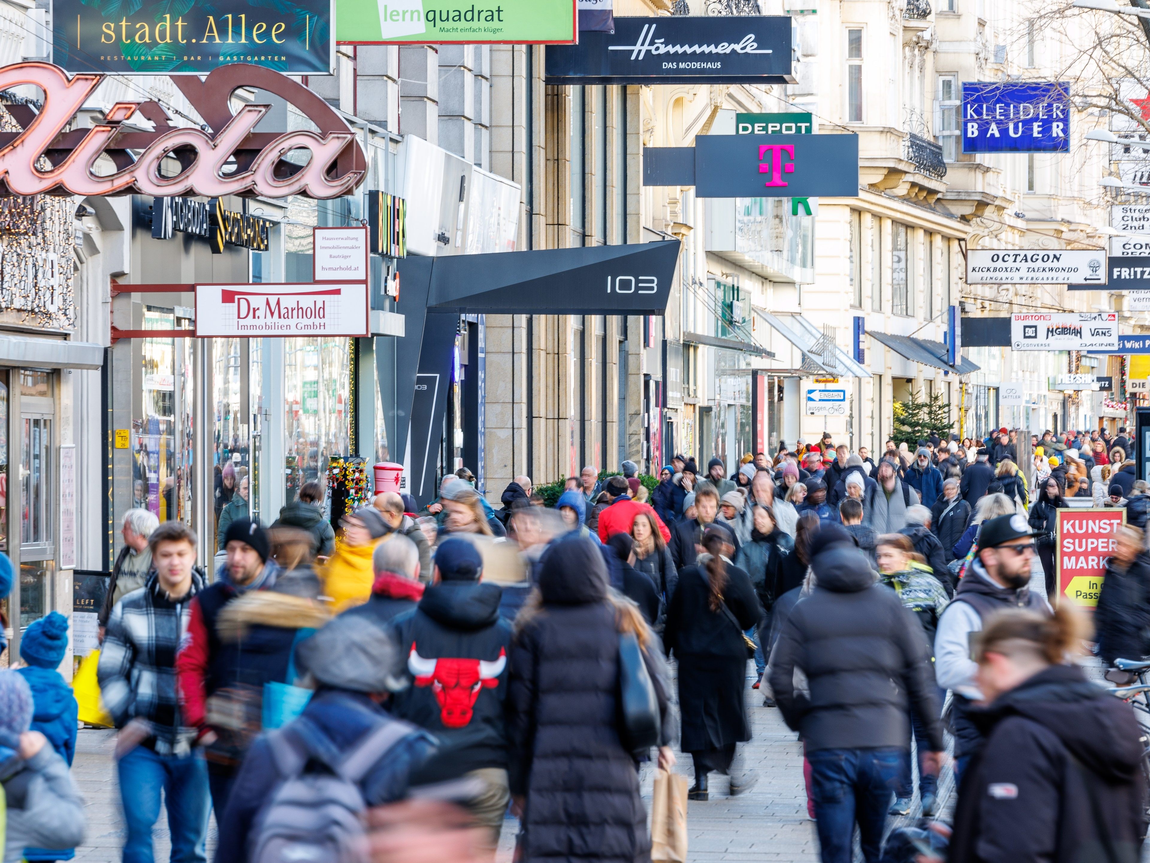 Ein Diebes-Trio trieb auf der Wiener Mariahilfer Straße sein Unwesen.