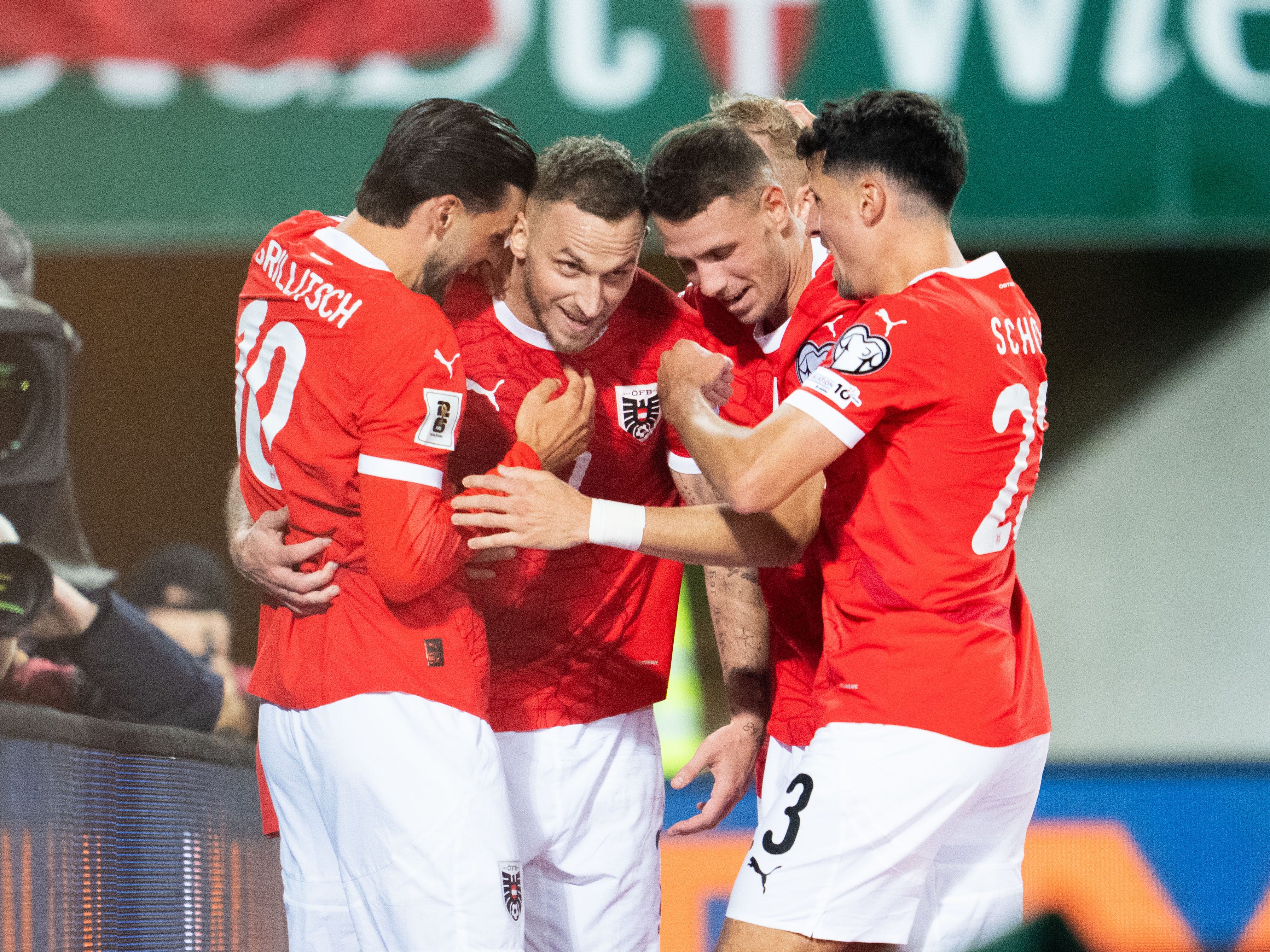 Gegen San Marino gelangen Marko Arnautovic vier Treffer. Gegen San Marino gelangen Marko Arnautovic vier Treffer.