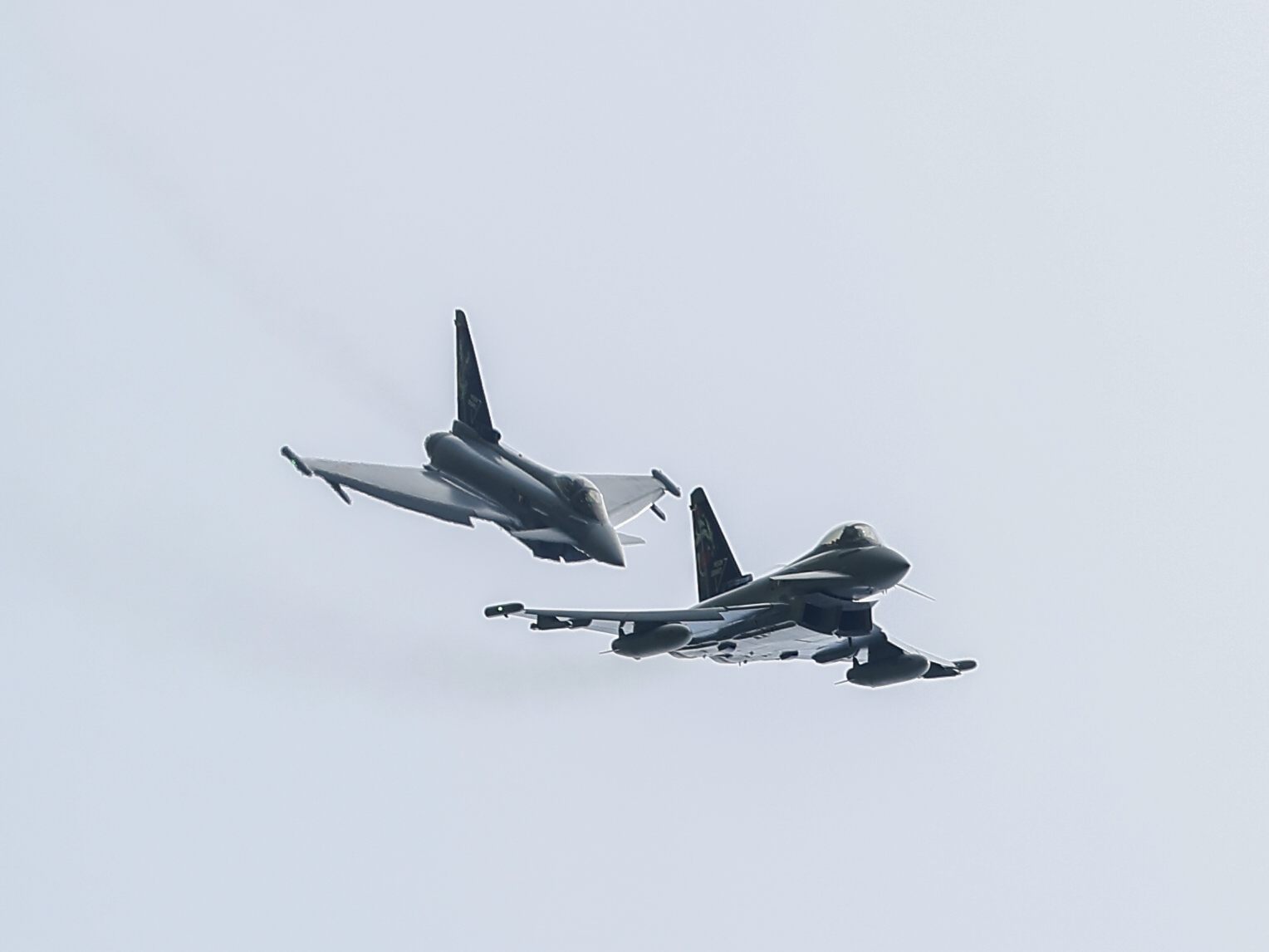 Österreichs Eurofighter trainieren erneut im Überschallbereich.