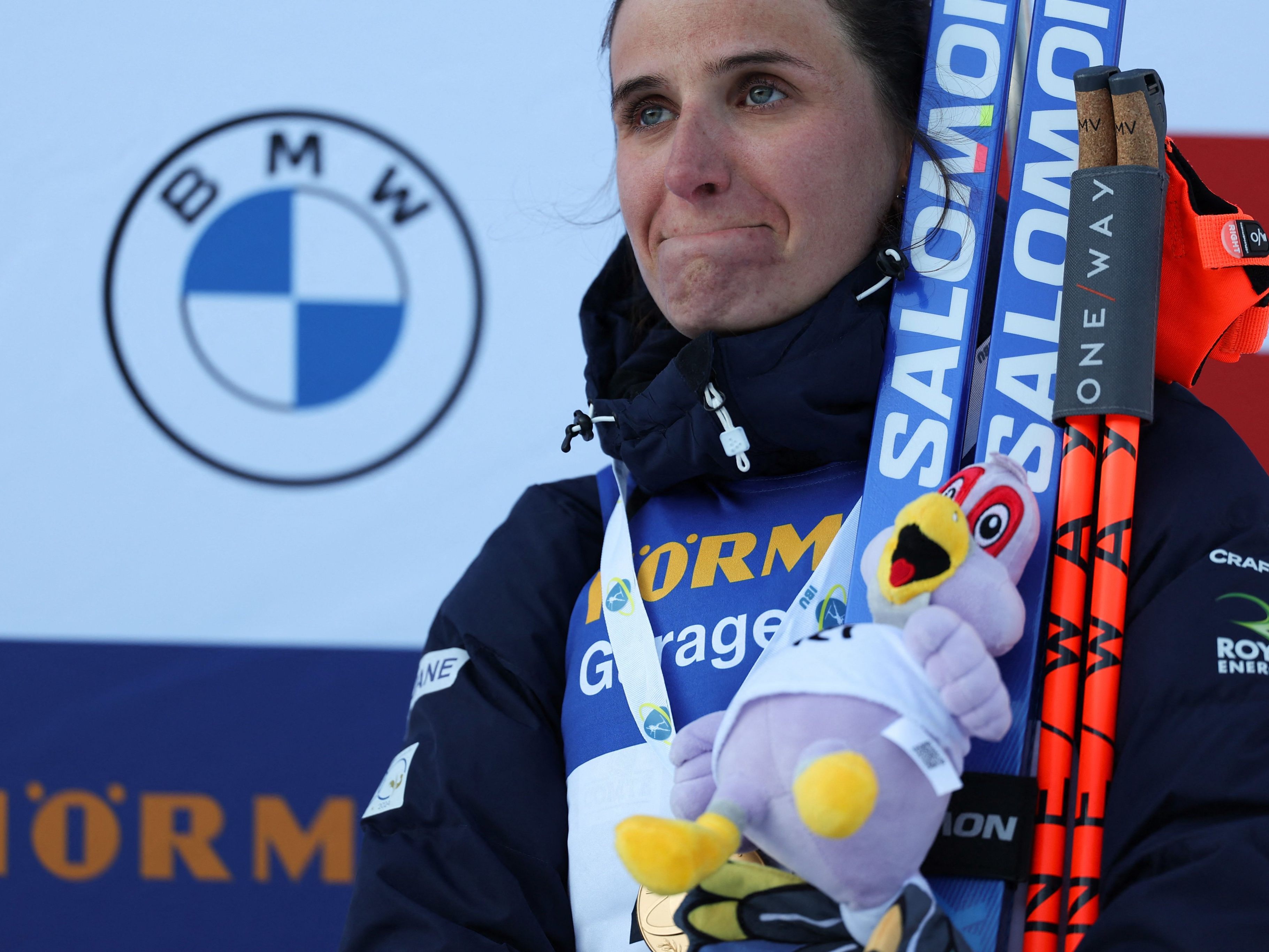 Im Februar 2025 gewann Julia Simon bei der Biathlon-WM in Lenzerheide Gold.