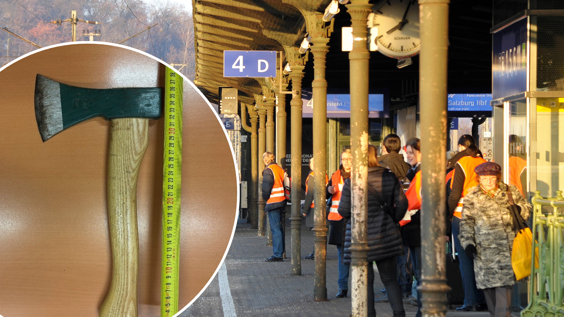 Na Dunaju 82-letnik z Axto ogrožal ženski na železniški postaji Hütteldorf