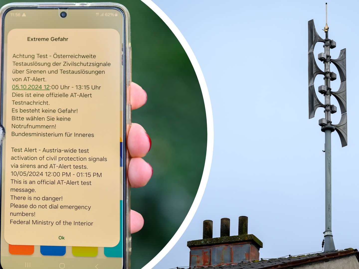 AT-Alert und Sirenen: Zivilschutz-Probealarm am 4. Oktober.