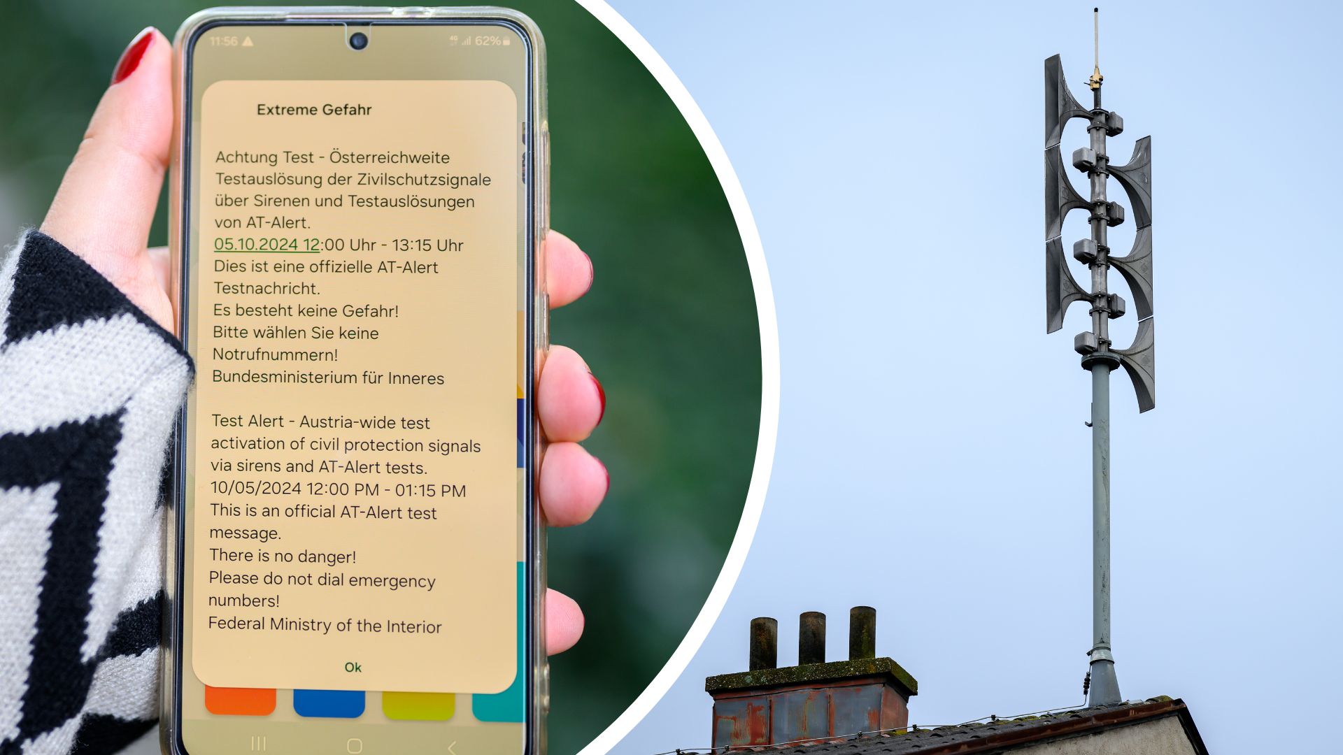 Zivilschutz-Probealarm am 4. Oktober: Heute werden wieder Sirenen und AT-Alert getestet
