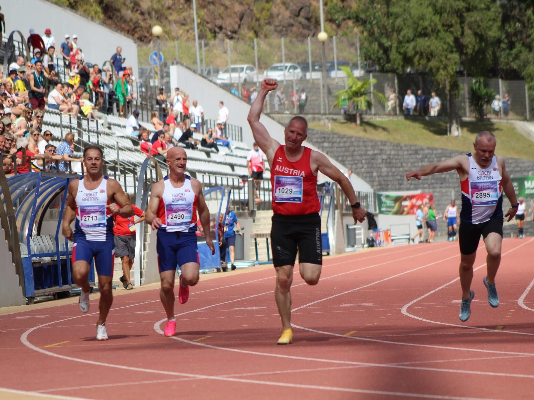 Edi Gonaus sprintet zu Silber