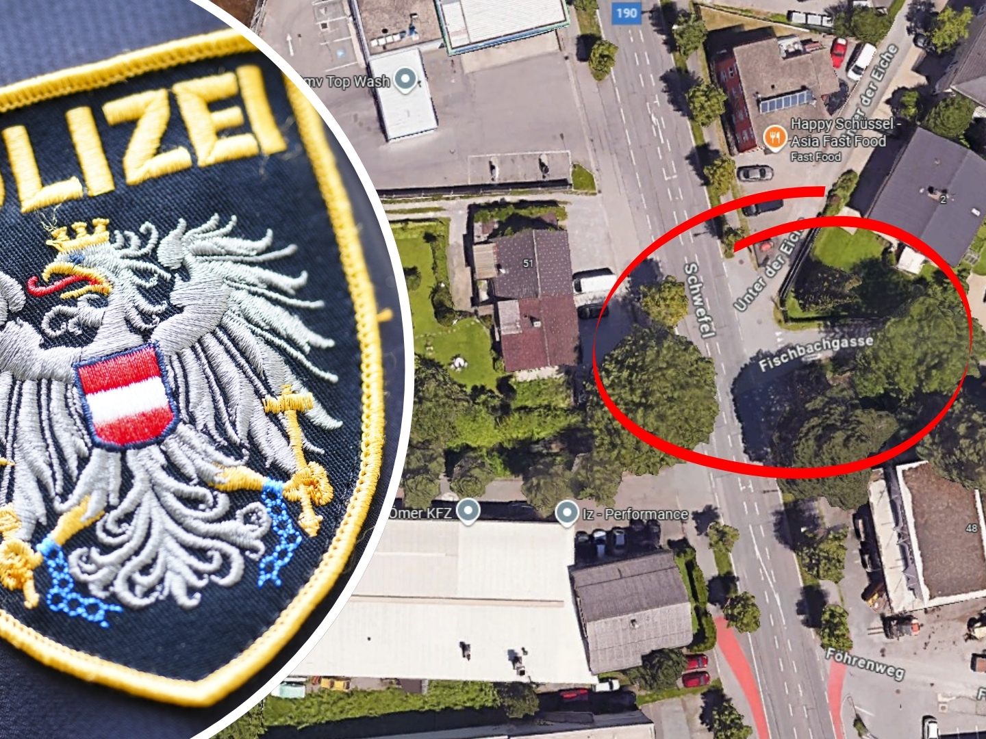Der Unfall ereignete sich beim Abbiegen in die Fischbachgasse.