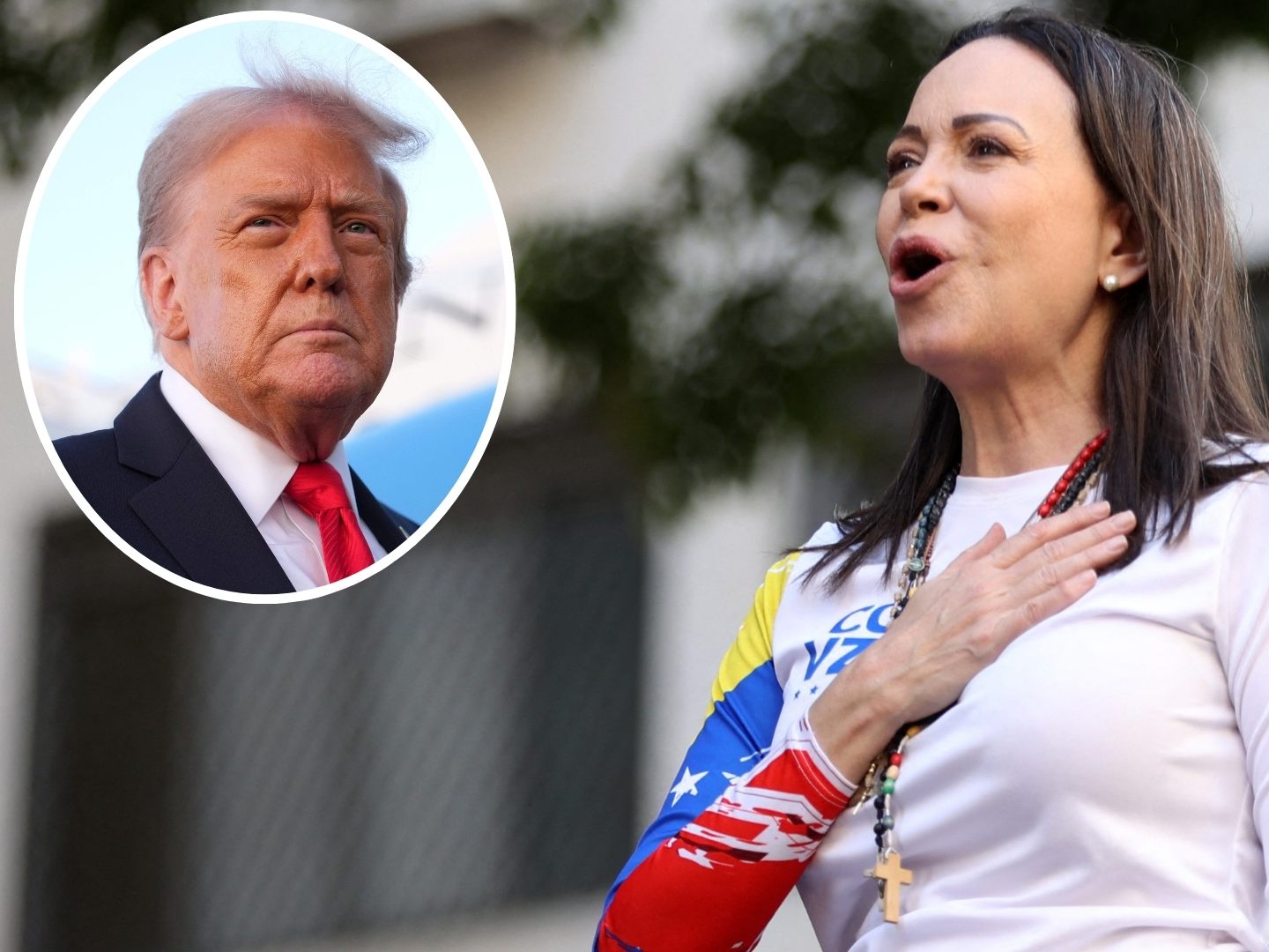 Die Friedensnobelpreisträgerin Machado widmet den Preis US-Präsident Trump und dankt ihm für seine Unterstützung.