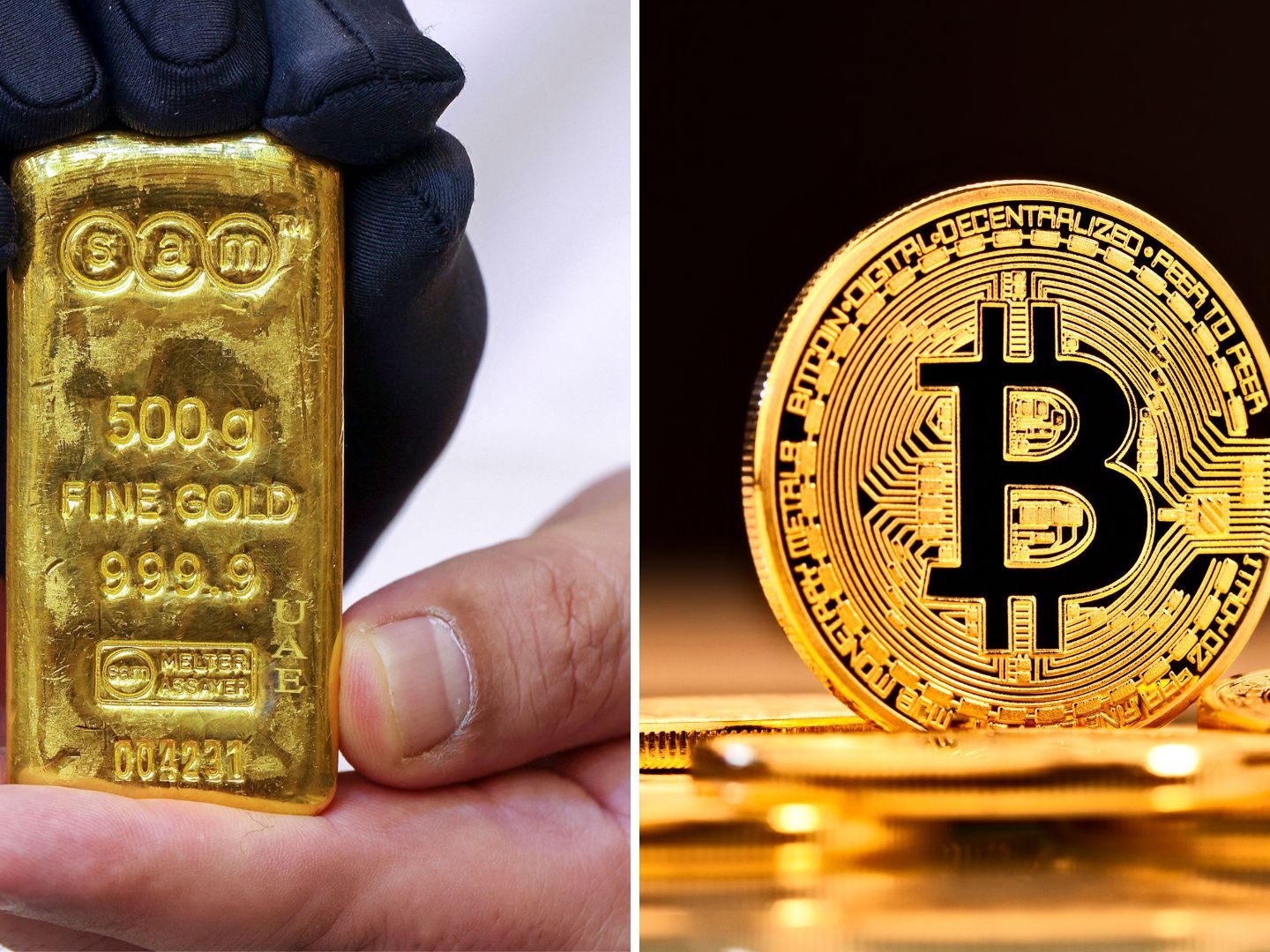 Gold erreicht neue Höchststände, während Bitcoin an Wert verliert