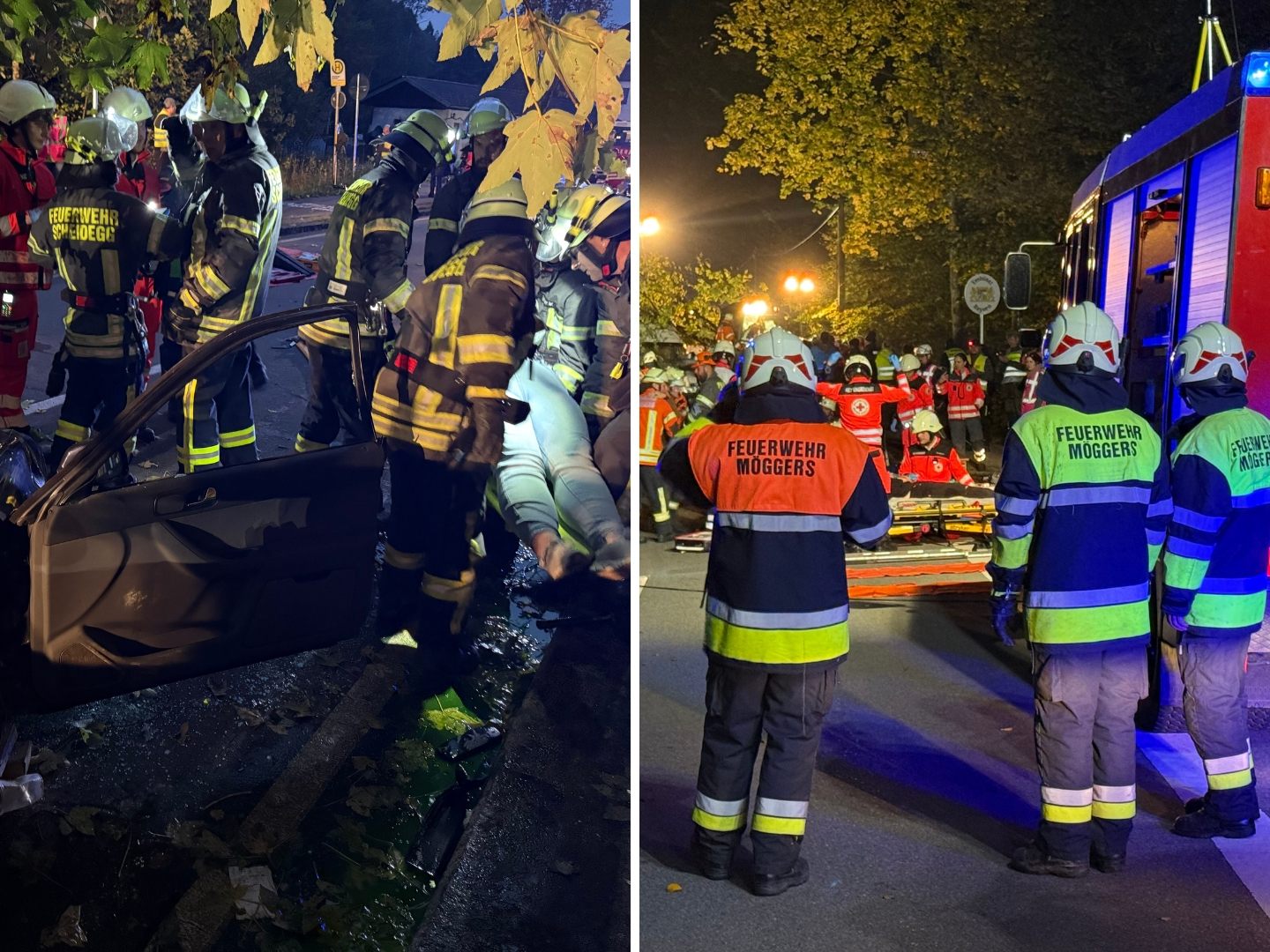 Im Einsatz waren über 100 Einsatzkräfte aus Deutschland und Österreich.