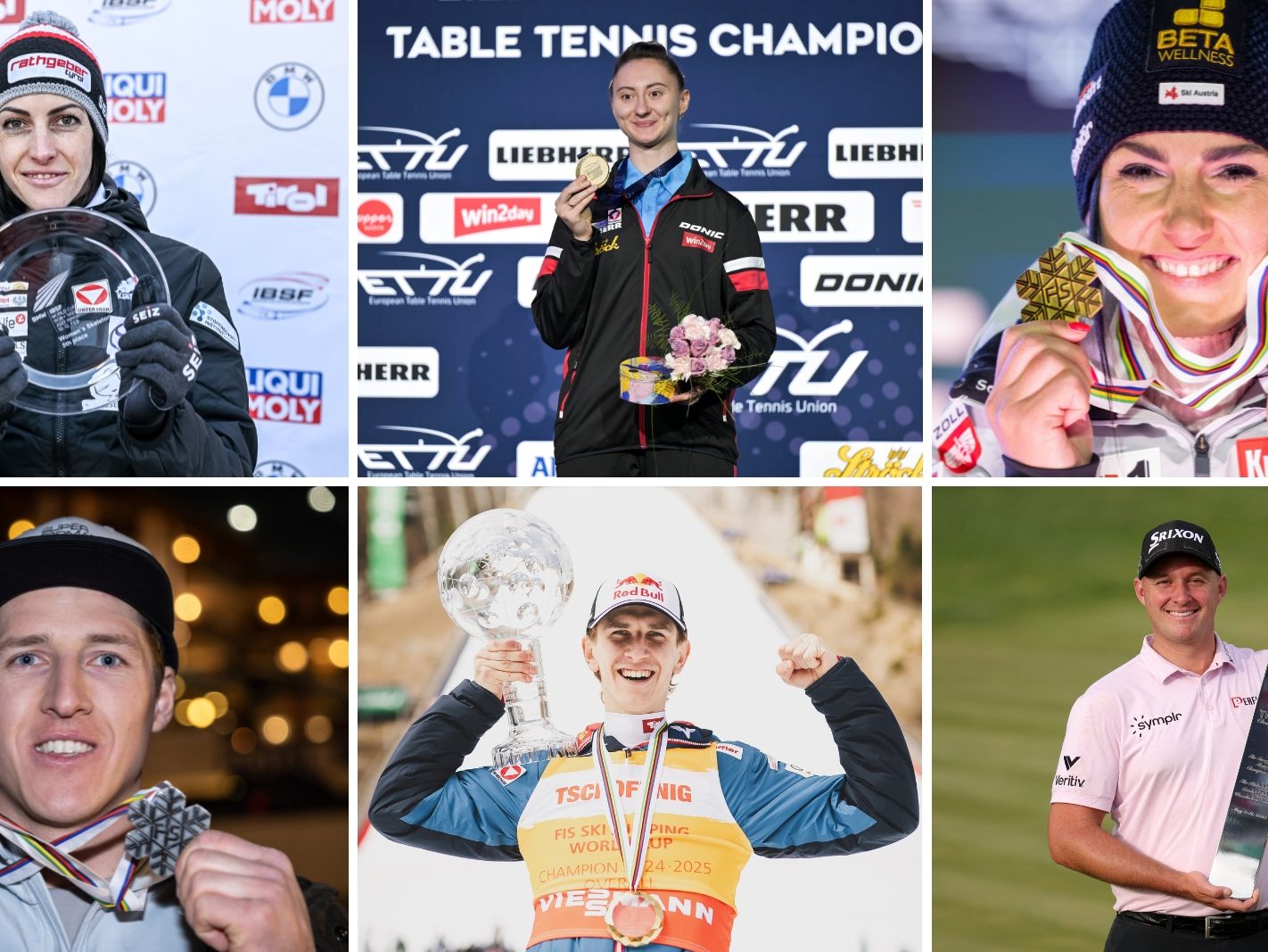 Eines haben sie alle gemeinsam: Sie zählen zu den besten Sportlerinnen und Sportlern Österreichs. Eines haben sie alle gemeinsam: Sie zählen zu den besten Sportlerinnen und Sportlern Österreichs.
