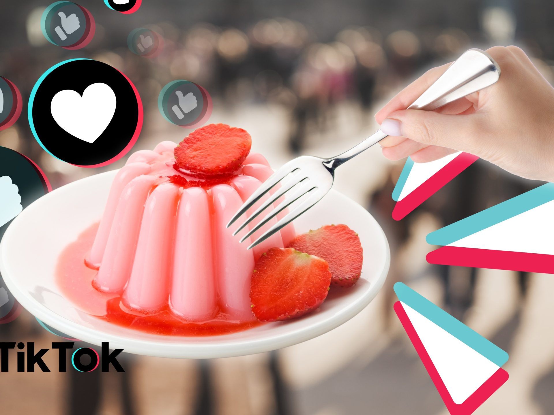 Der neuste TikTok-Trend: Pudding mit der Gabel essen