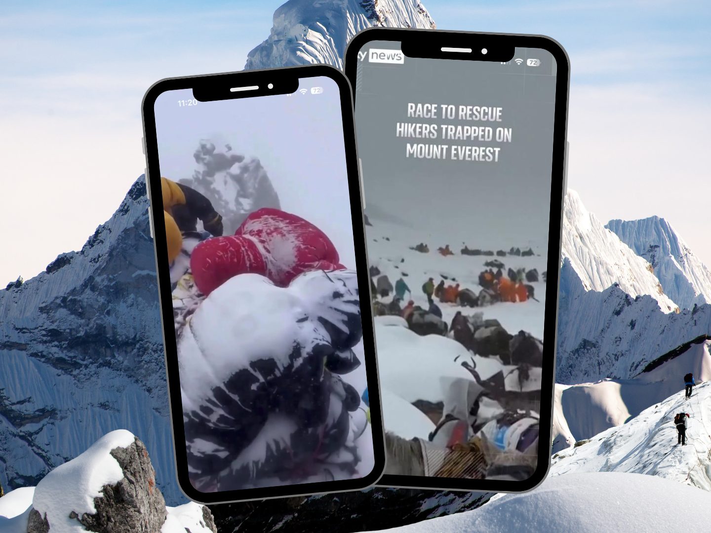 Gefangen im Schneesturm: Große Rettungsaktion am Mount Everest Gefangen im Schneesturm: Große Rettungsaktion am Mount Everest