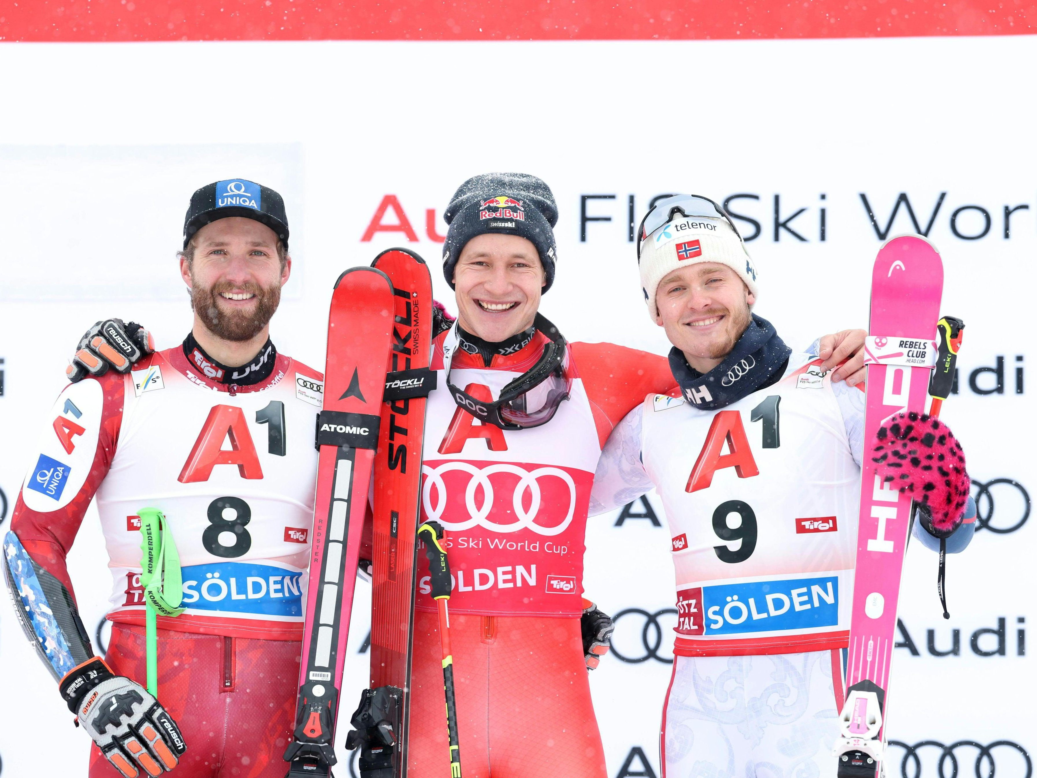 Podestplatz für Schwarz (l.) in Sölden.