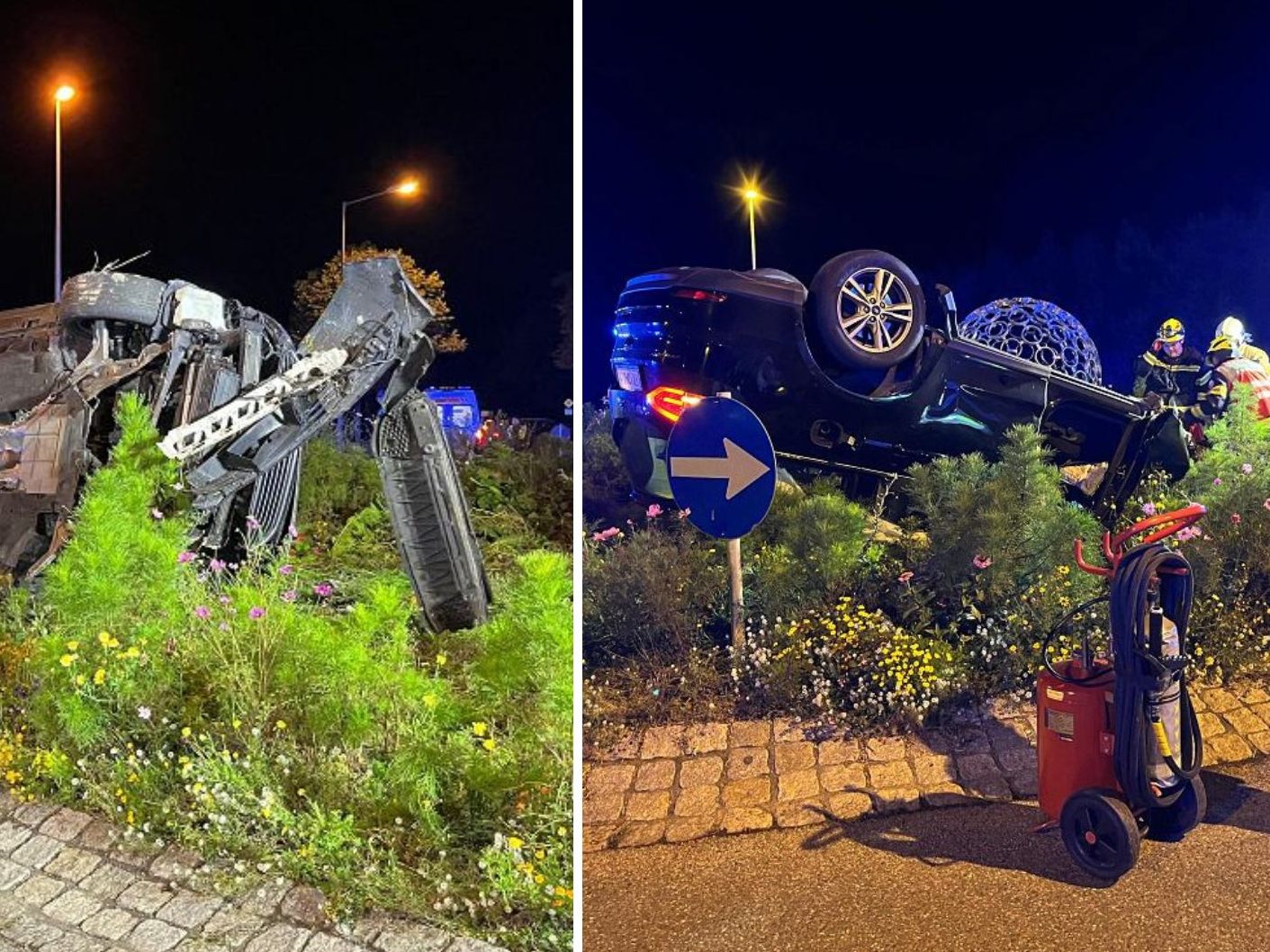 Spektakulärer Unfall in Rankweil Spektakulärer Unfall in Rankweil