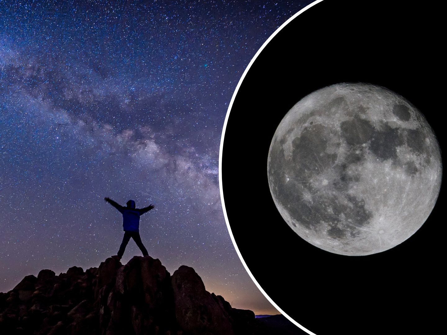 Nur für kurze Zeit: Gigantischer Mond trifft auf leuchtende Meteore Nur für kurze Zeit: Gigantischer Mond trifft auf leuchtende Meteore