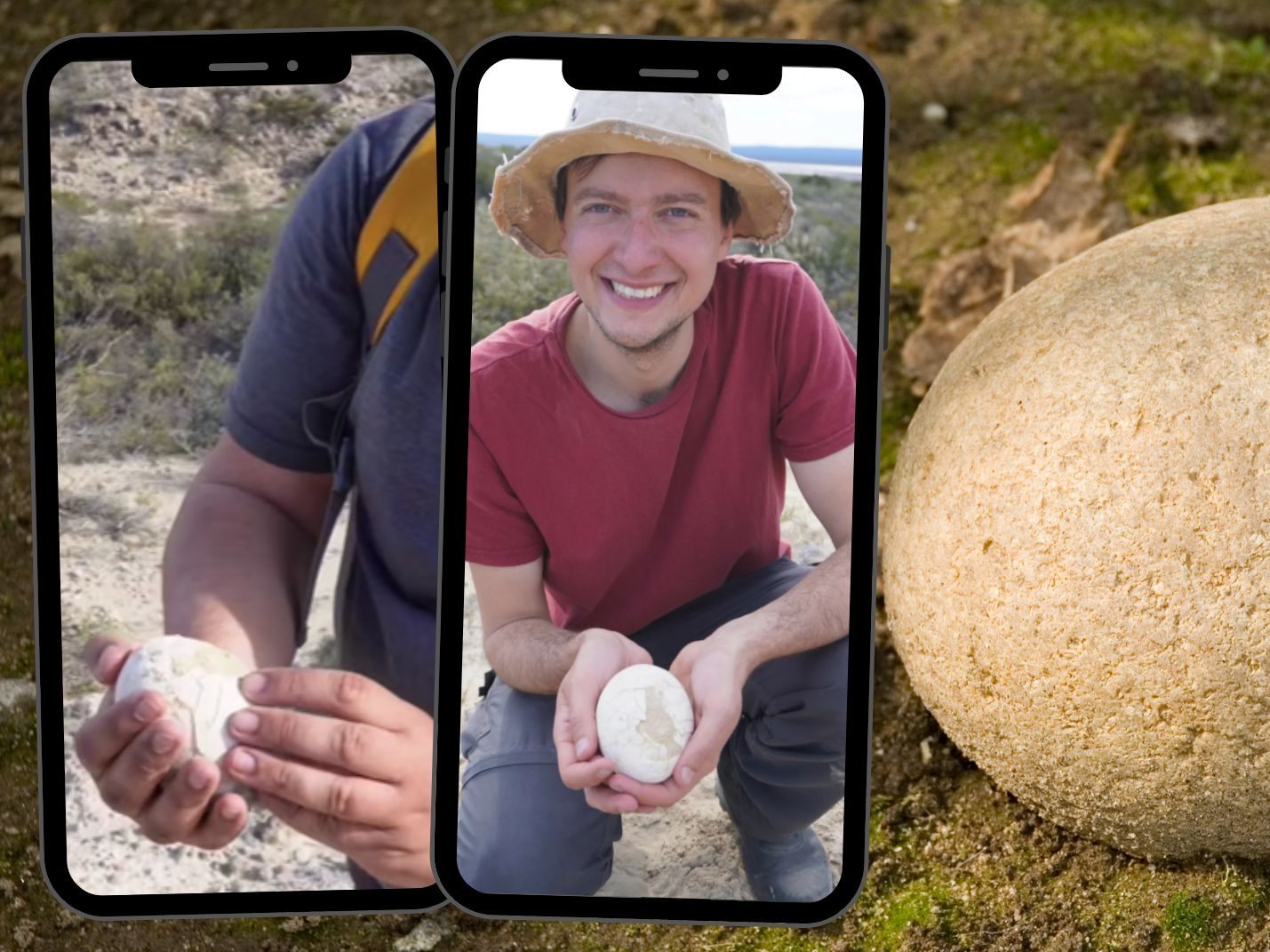 Forscher entdecken perfektes Dino-Ei in Argentinien.