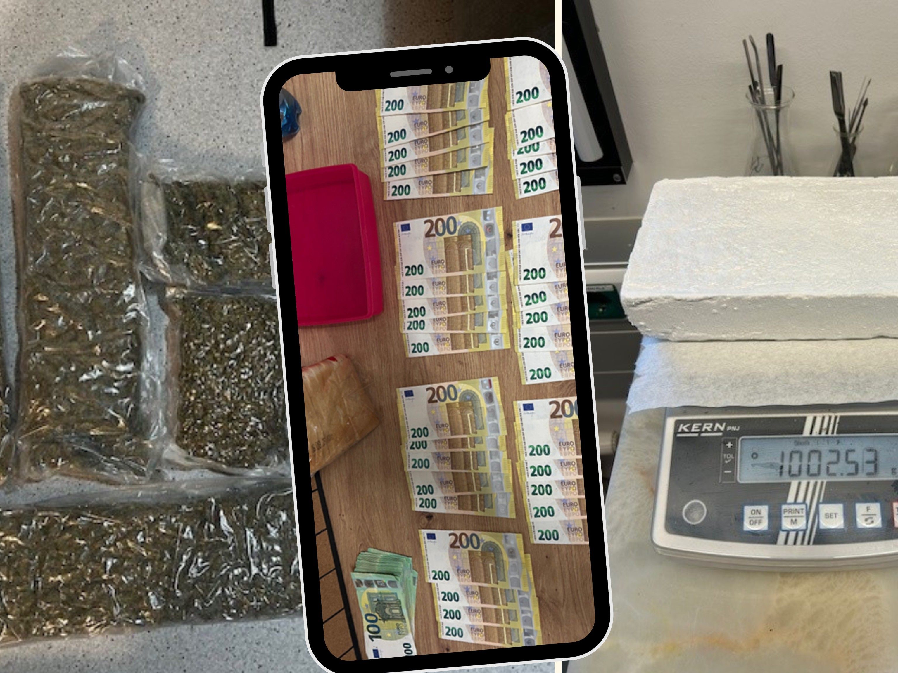 Dicke Beute für die Polizei in Graz