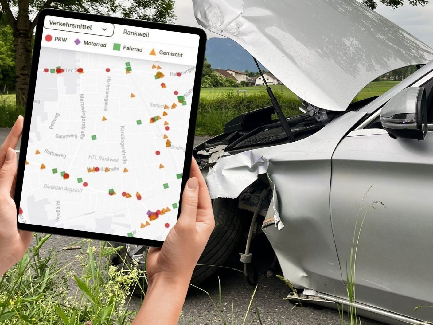 Interaktive Karte zeigt die Unfall-Hotspots der vergangenen Jahre.