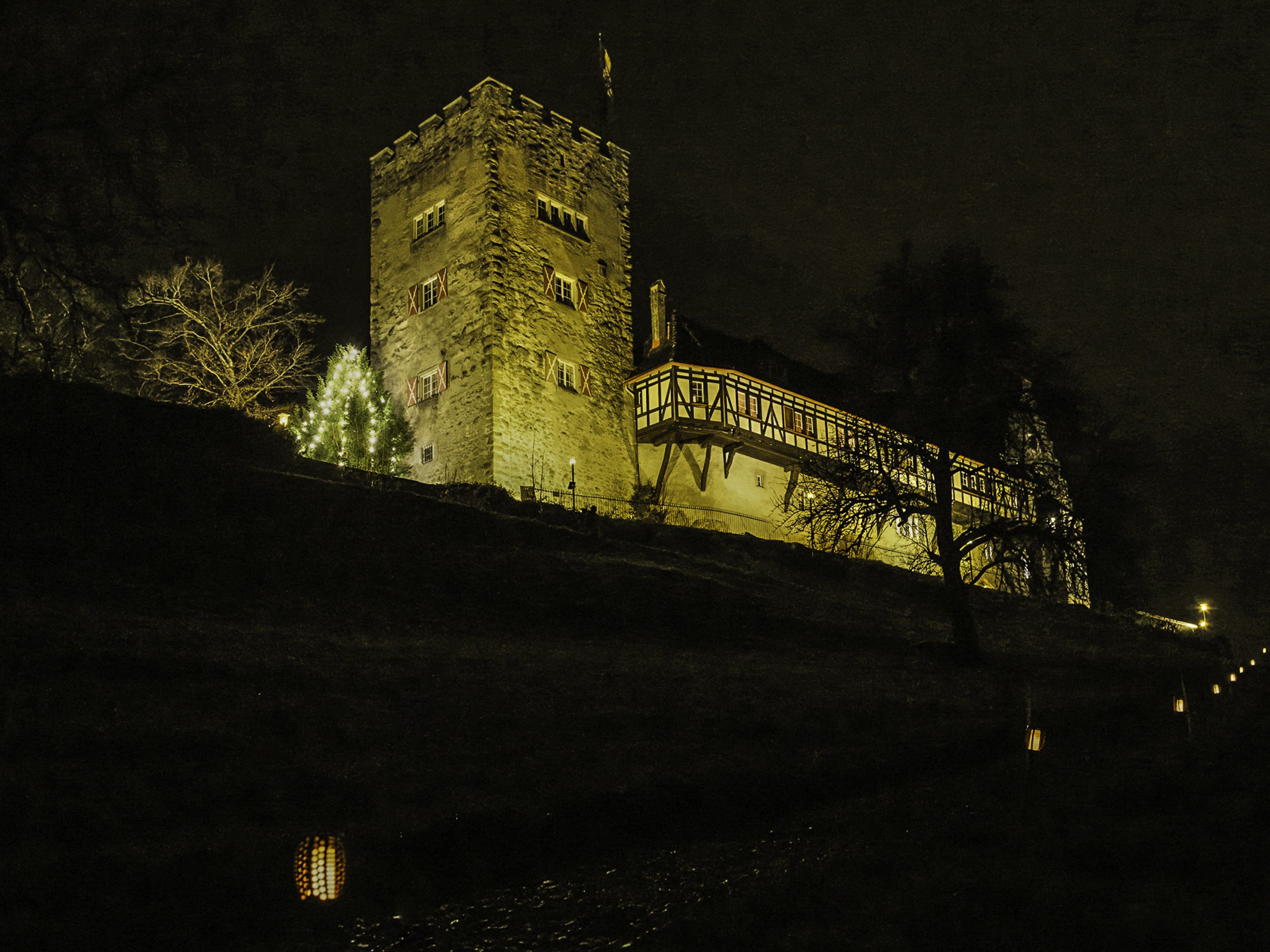 Schloss Wolfurt im weihnachtlichen Glanz