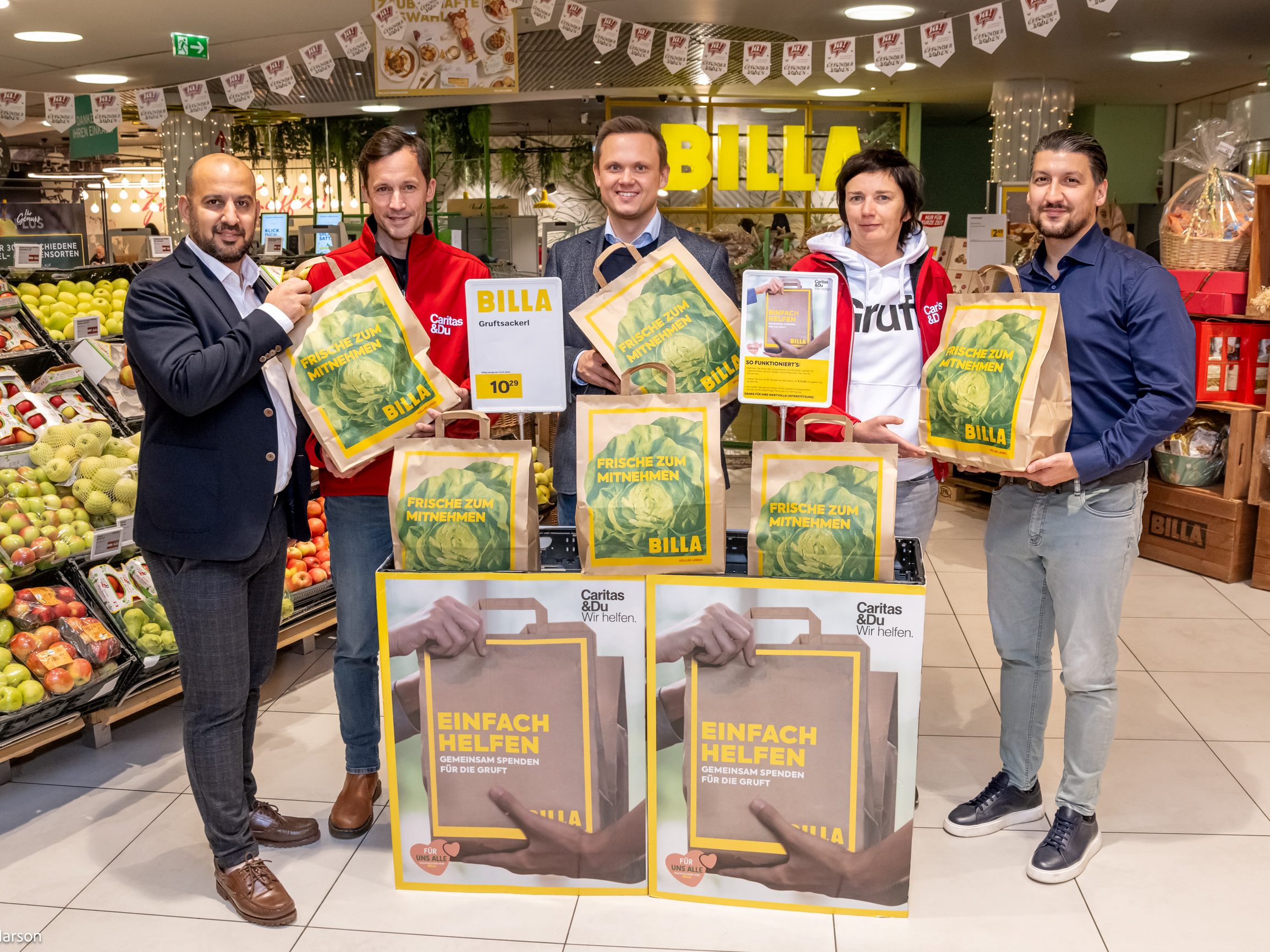 Die Gruftsackerl sind in 100 BILLA und BILLA PLUS Märkten erhältlich.