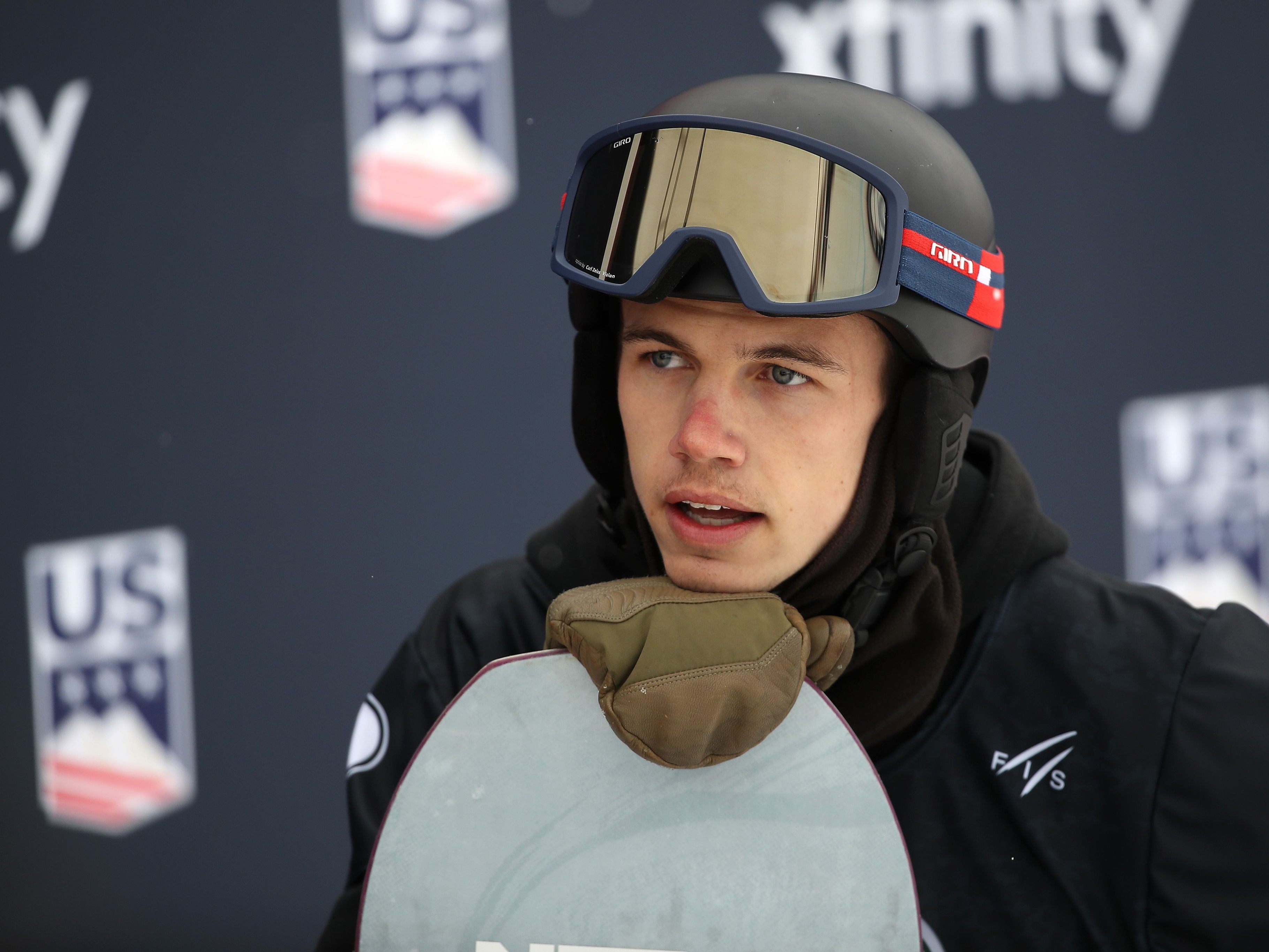 Jan Scherrer erreichte den dritten Platz im Halfpipe-Finale bei der Snowboard-Weltmeisterschaft in Aspen, Colorado (13. März 2021).
