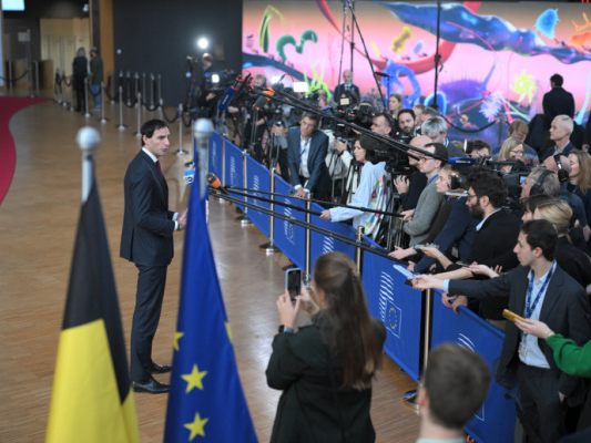 Eintreffen der Teilnehmenden in Brüssel