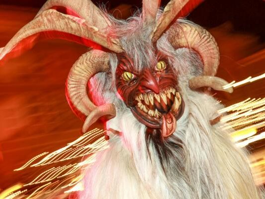 Eine Zuseherin packte den Mann an den Hörnern