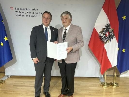 Vizekanzler und Medienminister Babler würdigte Lahodynskys Engagement