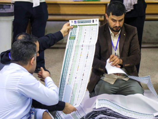 Stimmenauszählen in Erbil