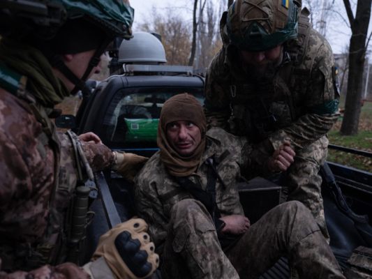 Ukrainische Truppen unter Druck