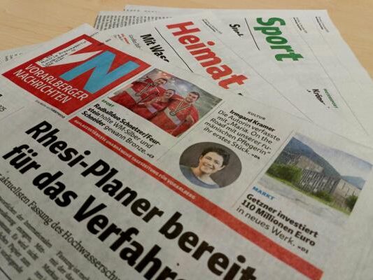 Die "Vorarlberger Nachrichten" feiern demnächst Geburtstag