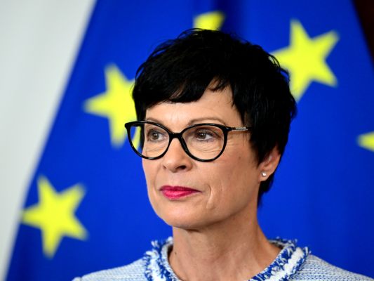 EU-Erweiterungskommissarin Marta Kos in Wien (Archivbild)