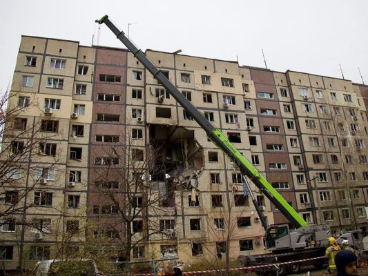 Kriegsschäden in Dnipro (Ostukraine/Archiv)