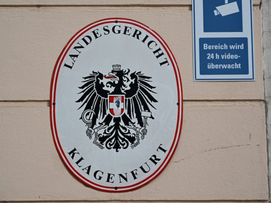 Der Zivilprozess beginnt am Freitag am Landesgericht Klagenfurt.