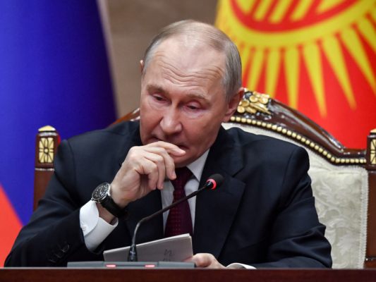 Putin auf seinem Staatsbesuch in Kirgistan