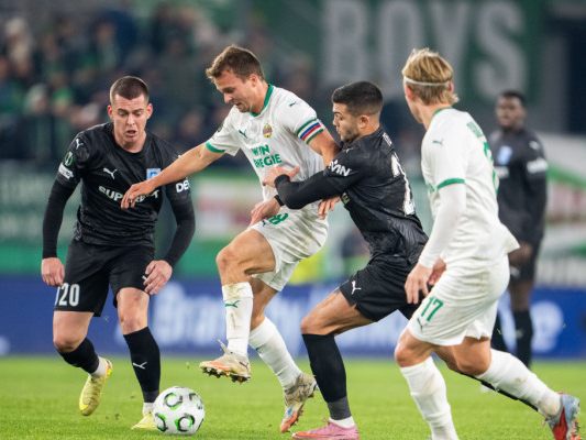 Kaum ein Durchkommen für die Rapidler