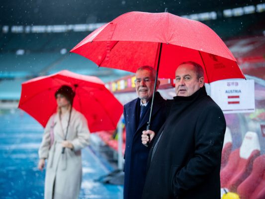 Van der Bellen als Zaungast beim ÖFB-Abschlusstraining