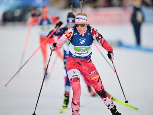Lisa Hauser zeigte mit Simon Eder eine solide Leistung