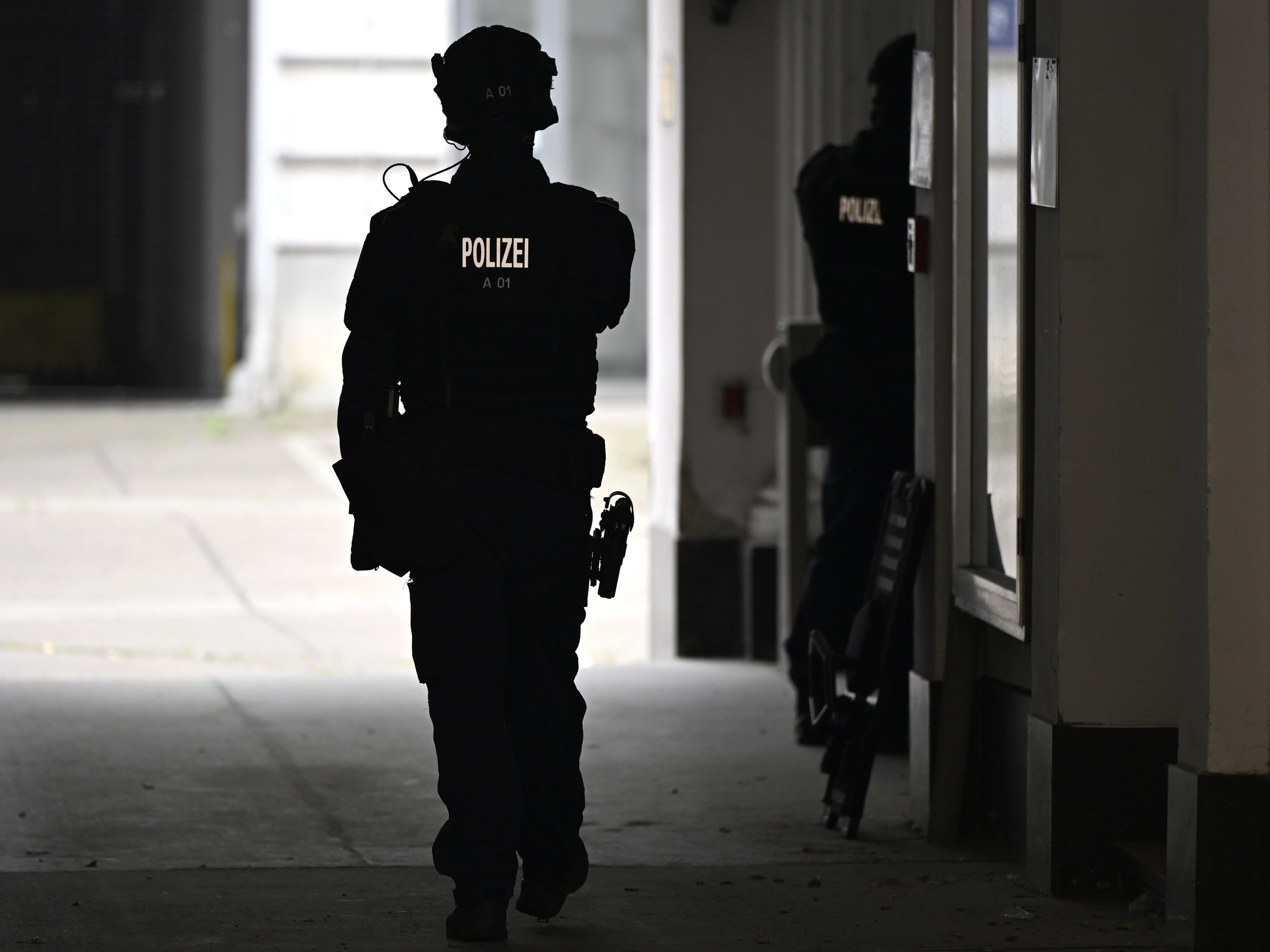 Ein WEGA-Beamter in Wien.