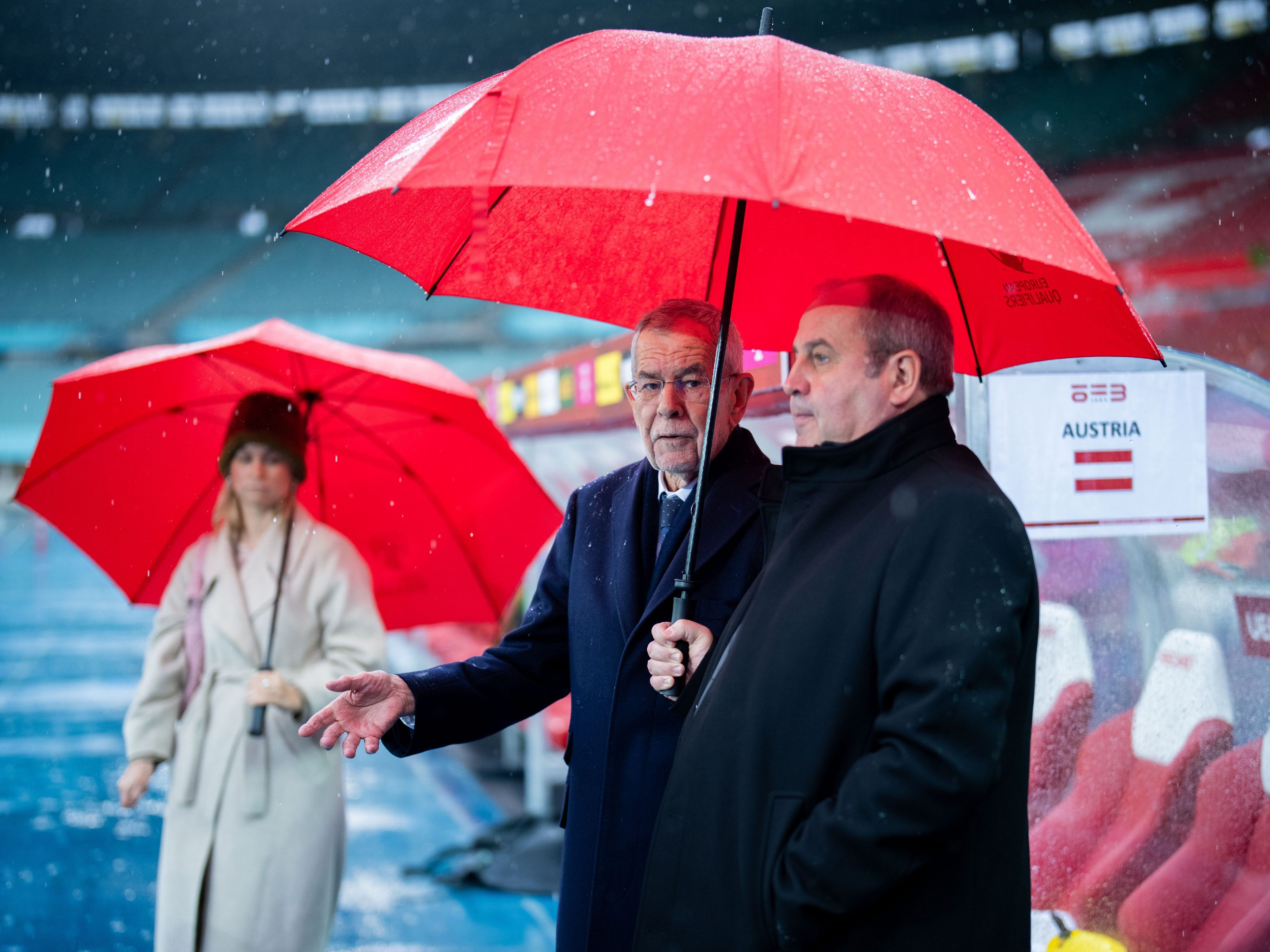 Bundespräsident Van der Bellen und ÖFB-Präsident Pröll.