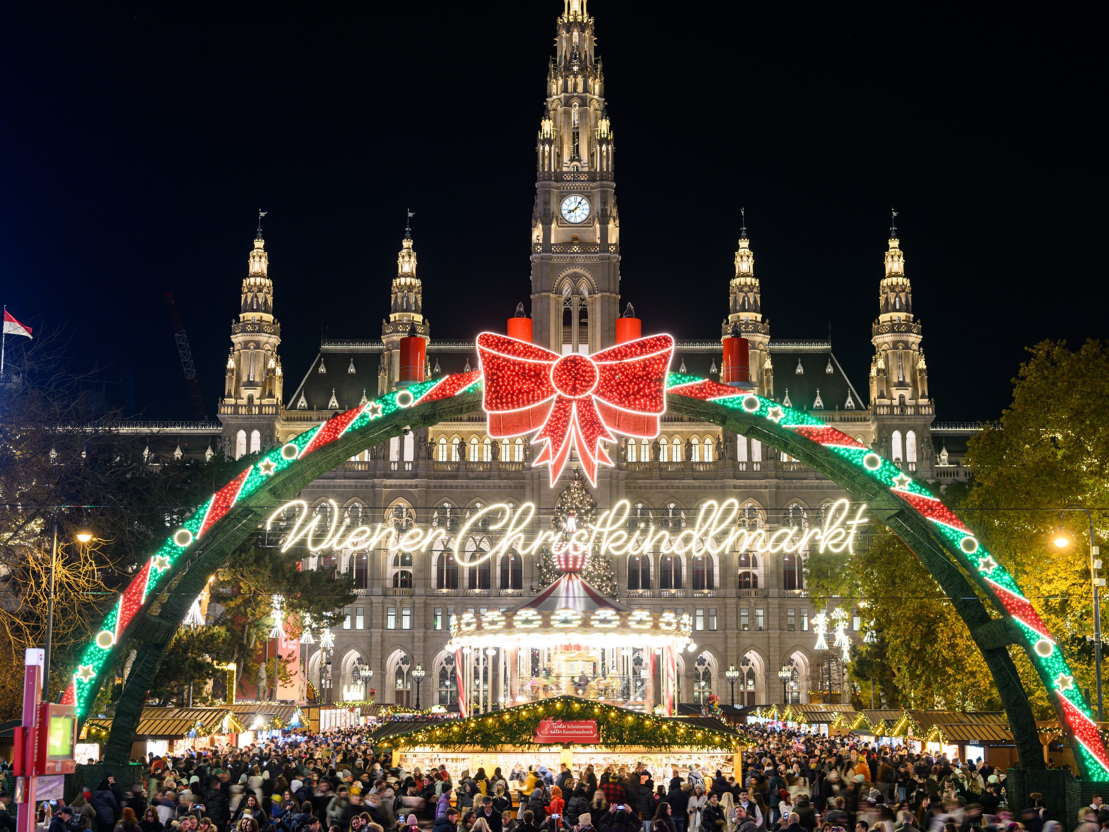 Der Christkindlmarkt am Rathausplatz wurde international ausgezeichnet.