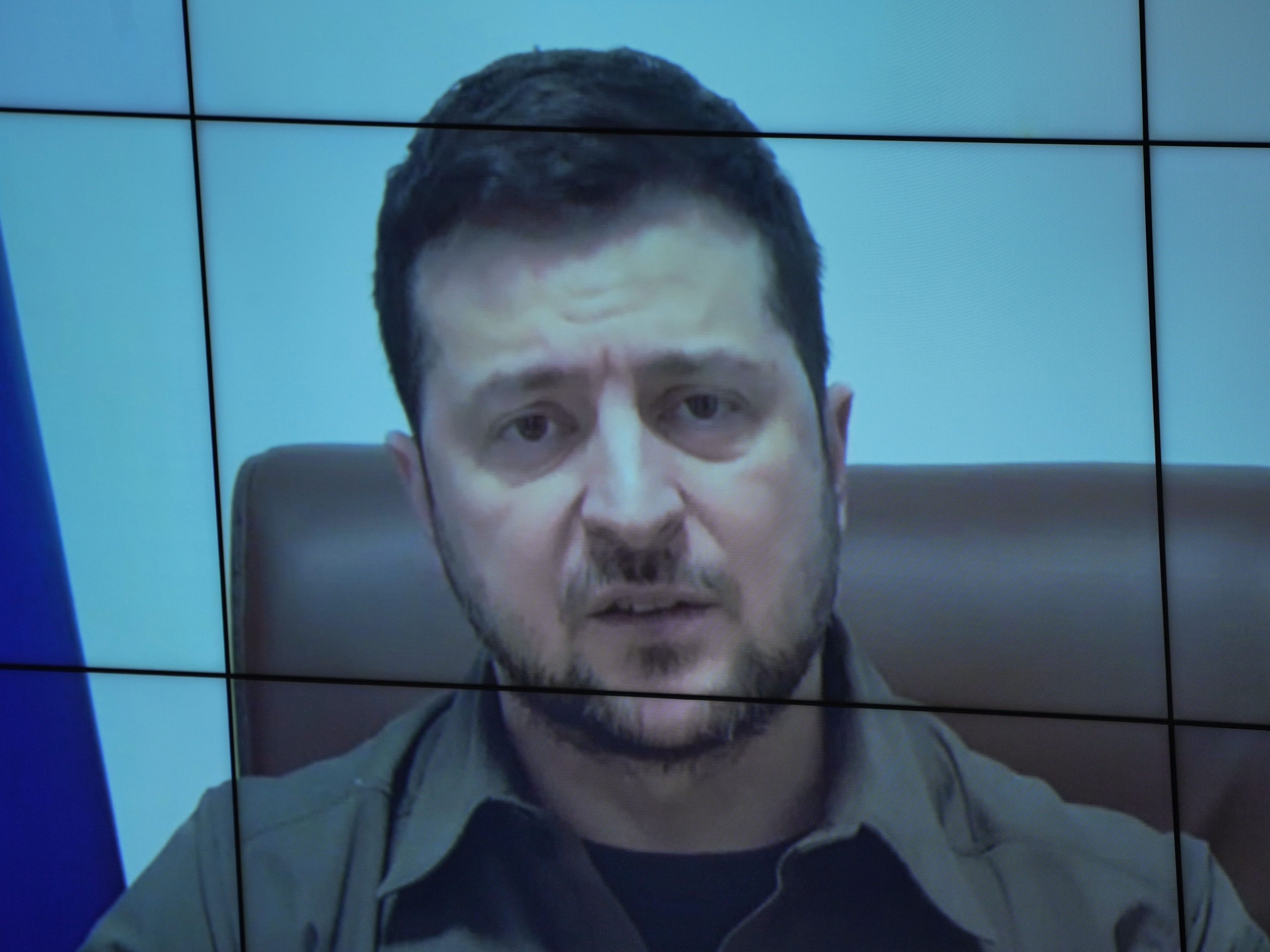 Selenskyj warnt vor Russlands Absichten einen großen Krieg in Europa zu führen.