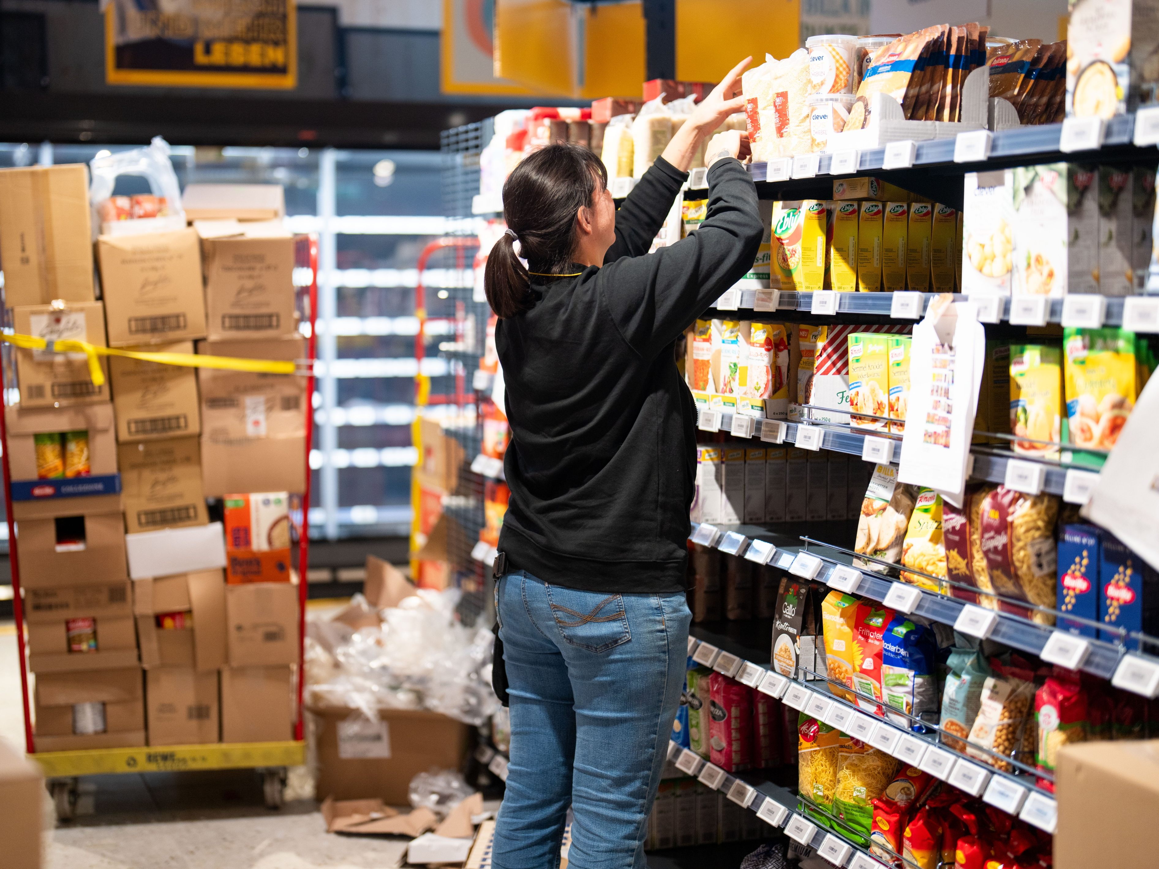 Insbesondere im Lebensmitteleinzelhandel ist die Zufriedenheit gering.